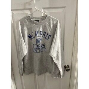 Knights Apparel Memphis Tigers Sweatshirt Size 2XL Light Gray/Blue